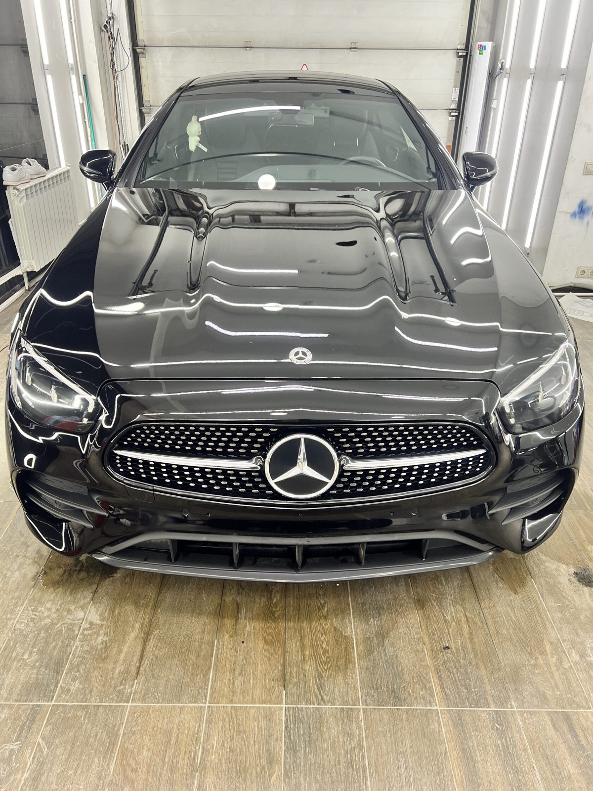 Mercedes-Benz E Coupe покраска и ремонт — фотоотчёт