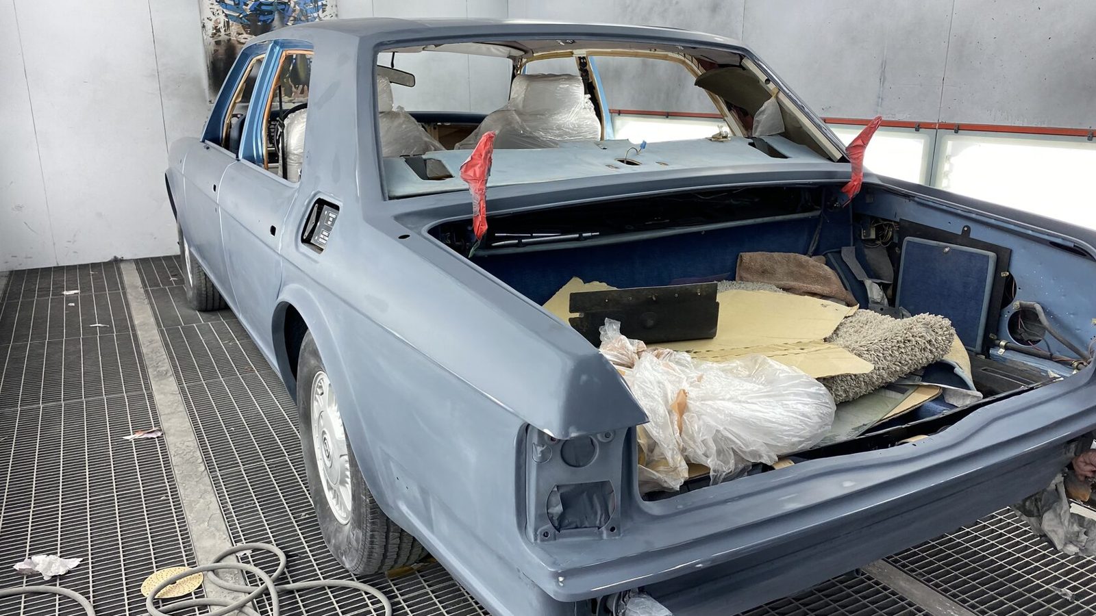 Полная покраска Bentley Mulsanne 1987 года — фотоотчёт