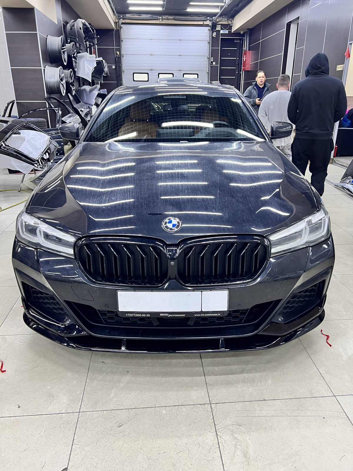 Установка сплиттера на бампер BMW g30 — фотоотчёт