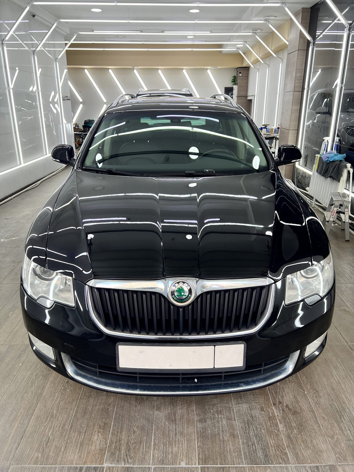 Покраска и ремонт Skoda Superb 2 — фотоотчёт
