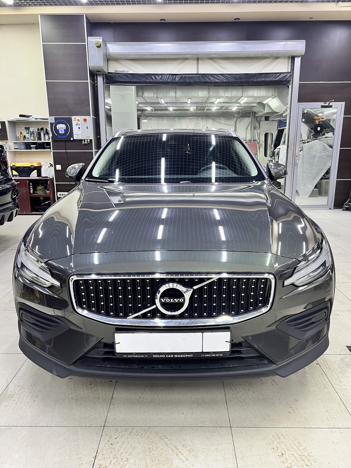 Ремонт вмятин без покраски Volvo V60 — фотоотчёт