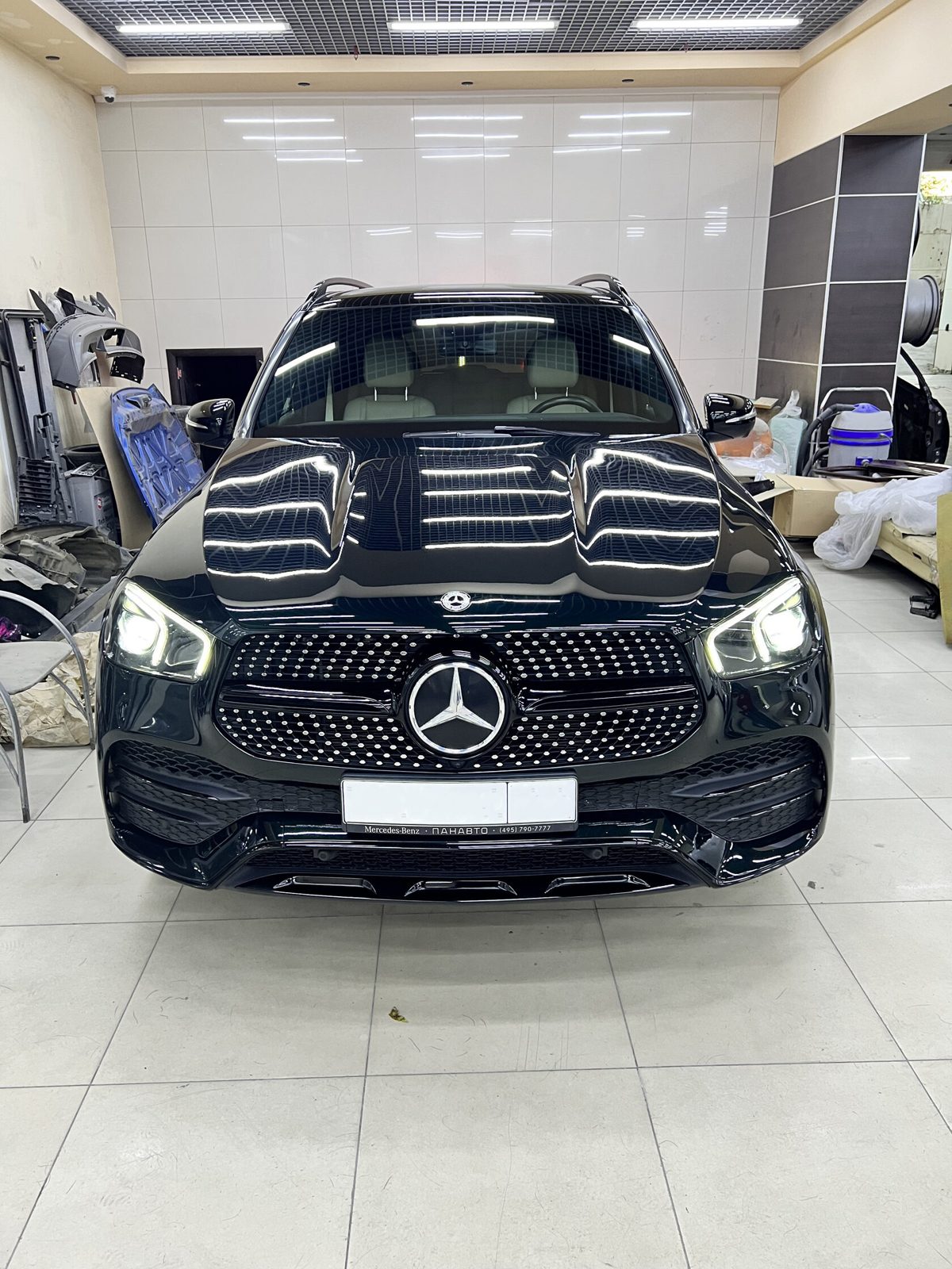 Полировка, Оклейка и Керамика Mercedes GLE — фотоотчёт