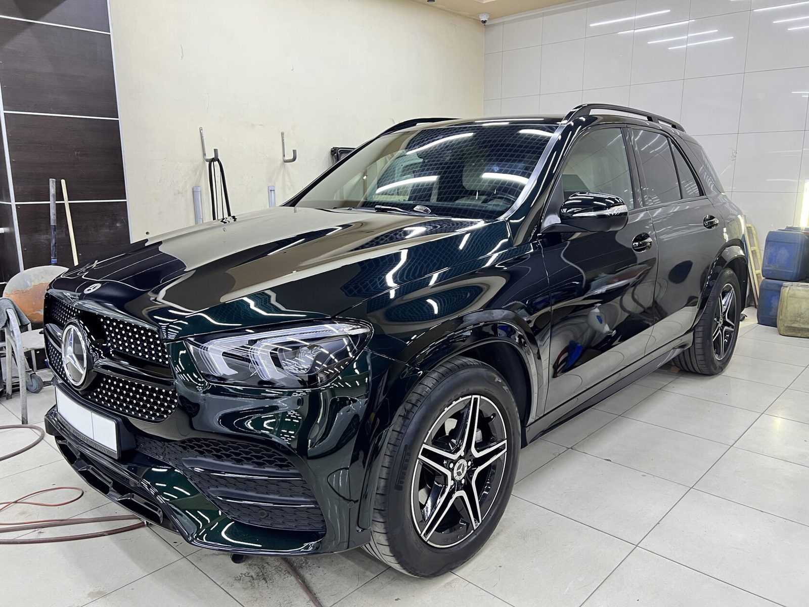 Процесс — работа мастера — ppf-mercedes-gle
