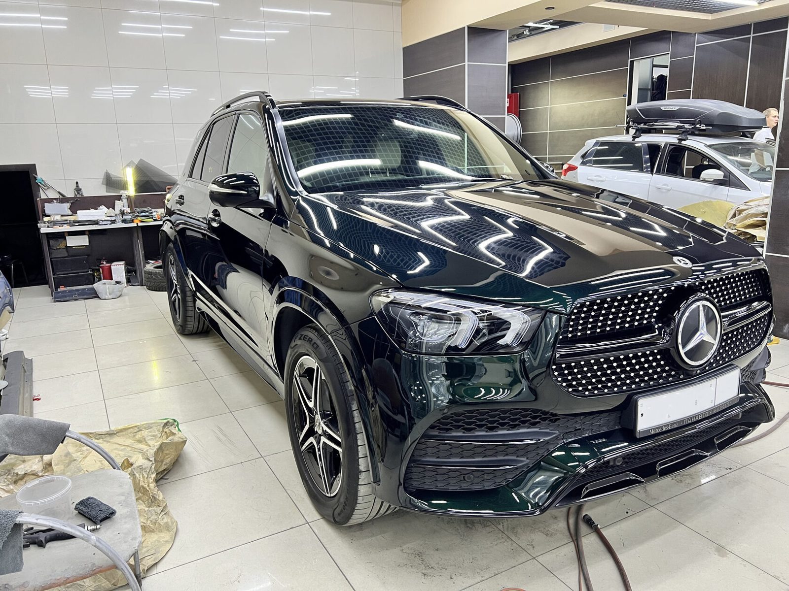 Процесс — работа мастера — ppf-mercedes-gle