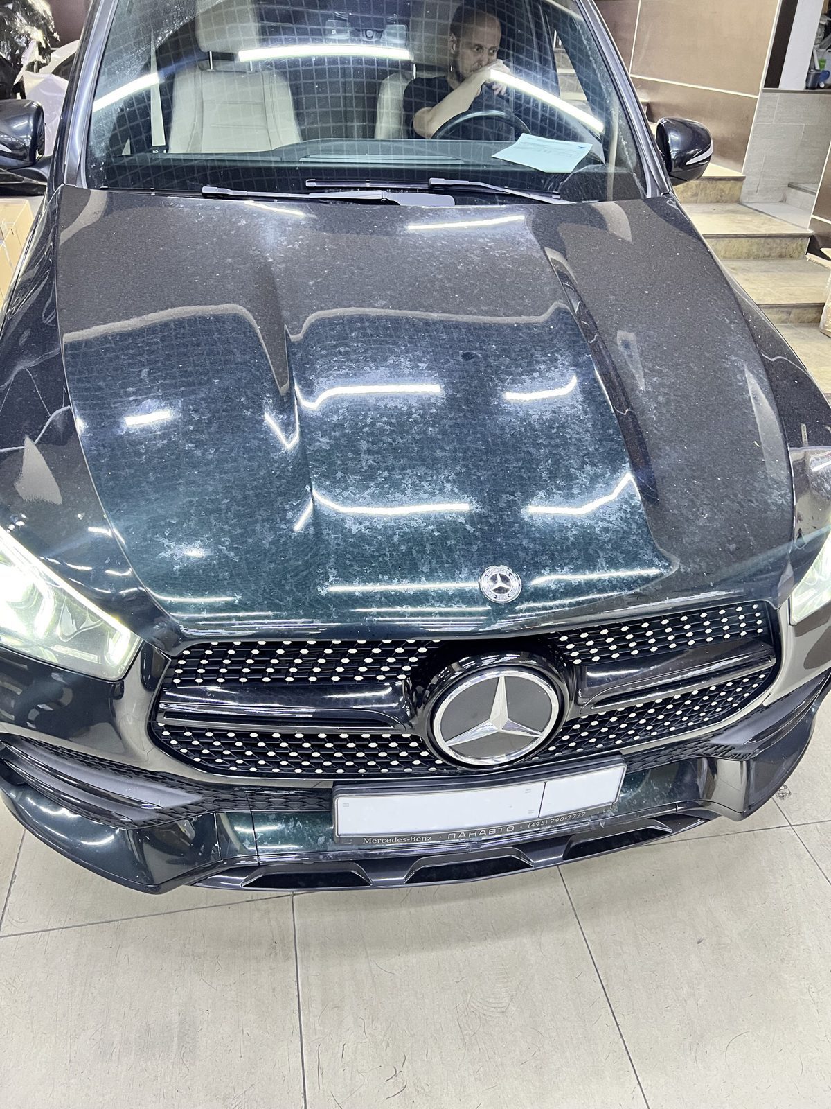 Процесс — работа мастера — ppf-mercedes-gle