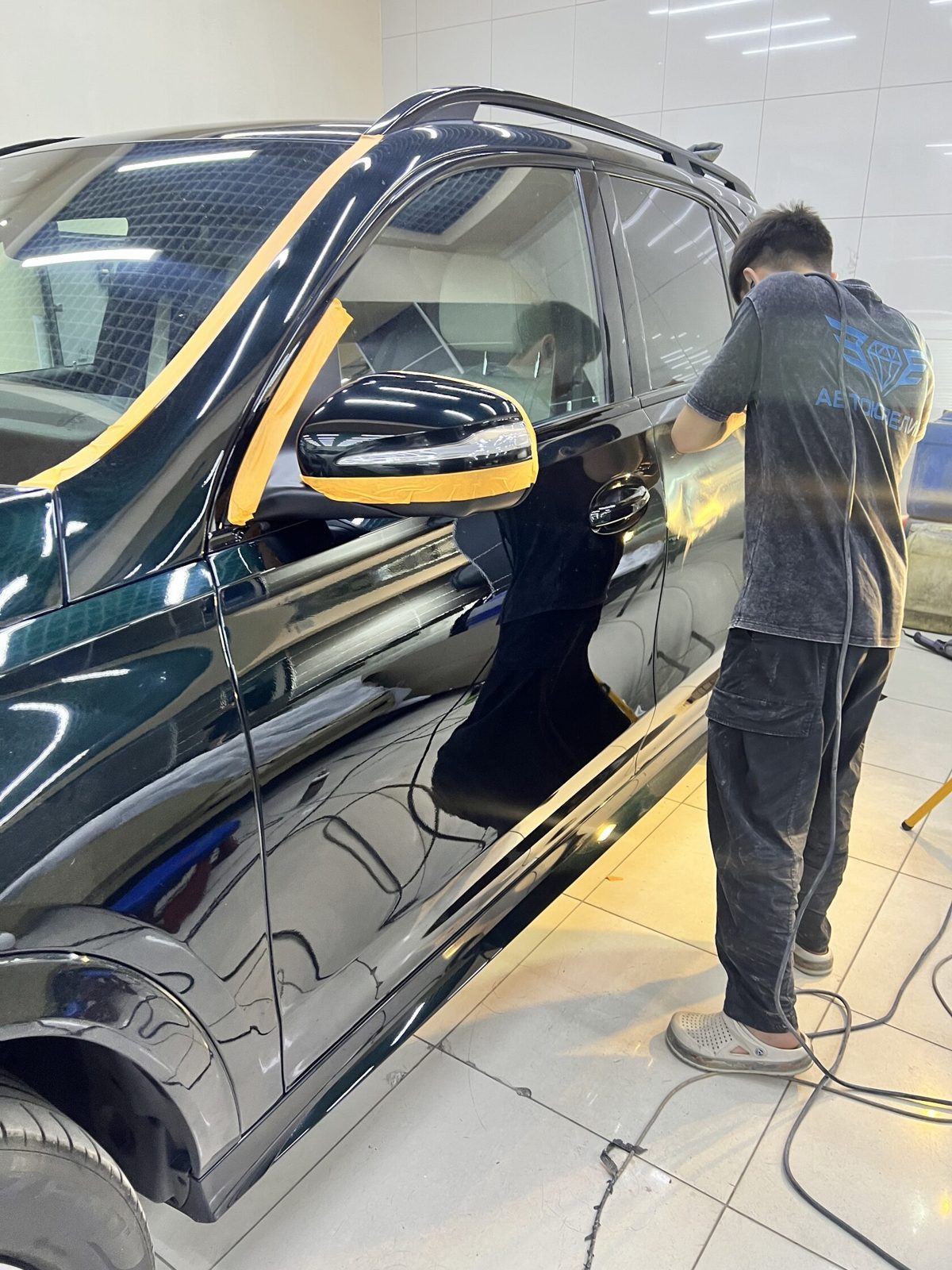 Процесс — работа мастера — ppf-mercedes-gle